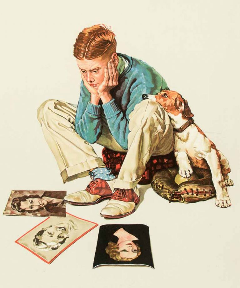 Auction 2022 Scottsdale Art Auction   004‐Norman‐Rockwell‐Starstruck 768x921 